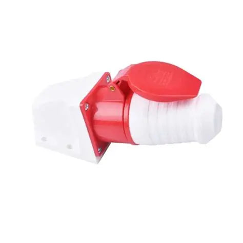 16A 4-Pin Industrial Plug & Wall Mount Socket (Male & Female) | IP44 | 3P+E Power Connector Set
