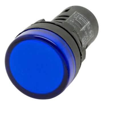 Round Blue Pilot Lamp Ø 22mm