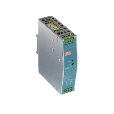 NDR-75-24 AC-DC Single output Industrial DIN rail power supply; Output 24VDC at 3.2A; metal case