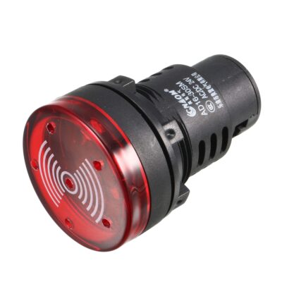 RED 22mm Pilot Lamp with LED Flashing Buzzer 220VAC