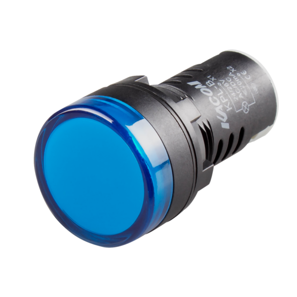 Pilot LED Lamp Round 220VAC 22mm - BLUE