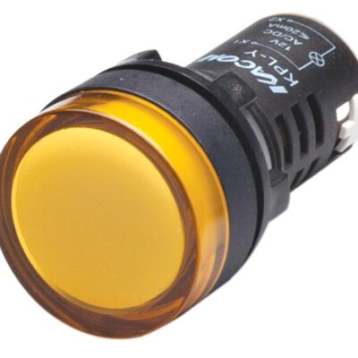 Pilot LED Lamp Round 24VDC 22mm – YELLOW