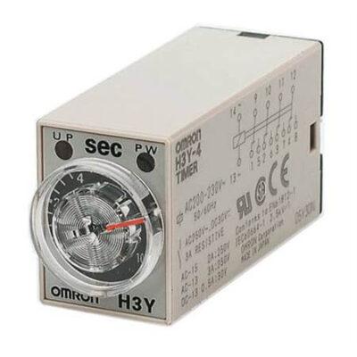 H3Y-4 DC24 3H, Power ON-delay, Output: 4PDT, Plug-in terminal (14-pin), Beige, 24 VDC, Rated time: 3 h