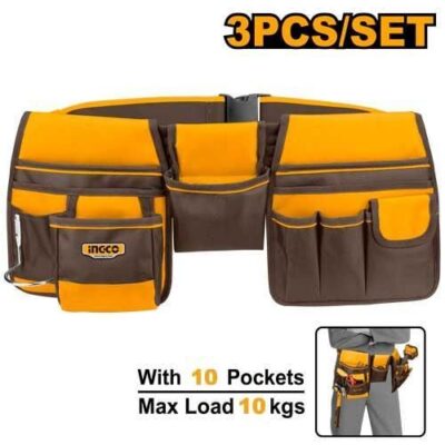 Ingco- HTBP020328 Professional Waist Tools Bag Belt