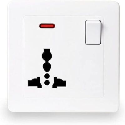 Midea 1 Gang 13A (BS) Multi Single Socket with Switch & Neon 250V