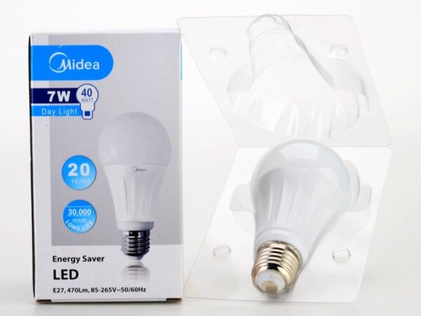 Midea 9W LED Bulb Input Voltage - 220-240VAC ~50/60hz 3000K B22