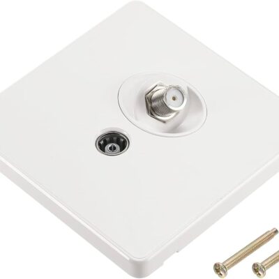 UNO 1-Gang Coaxial TV & Satellite Socket White