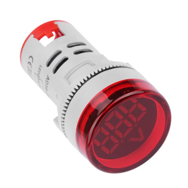 Pilot Lamp with Voltage Display Indicator Lamp RED 24VDC - Image 2