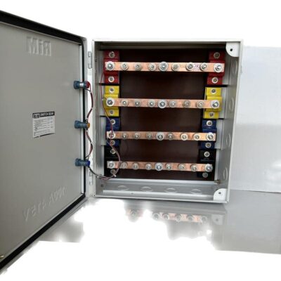 200A Three Phase 415V Busbar Chamber complete in Steel Enclosure and Pilot Indicator Lamps