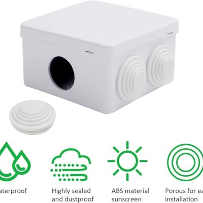 Junction Box 100×100×70 –  Plastic PVC Junction Box