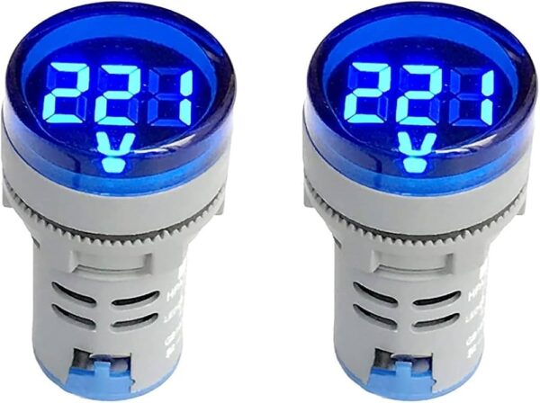 Pilot Lamp with Voltage Display Indicator Lamp BLUE 24VDC