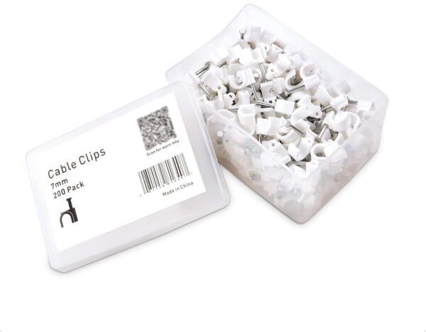 Plastic PVC Tower Clip 5mm 100pcs/Box