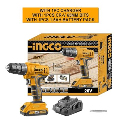 Ingco Lithium-Ion Cordless Drill 20V – CDLI20028