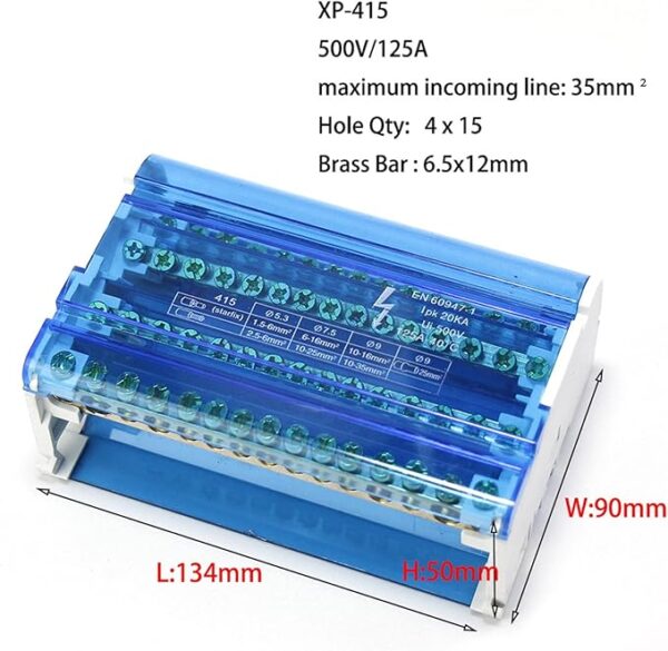 Four Level Din Rail Mount Bus Terminal Distribution Box - Image 9