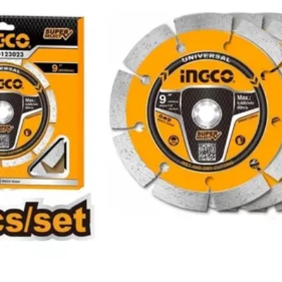 Ingco – DMD0123023 3 Pieces 9″ Dry Diamond Disc Set