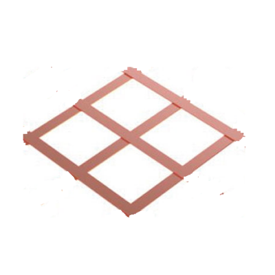 Pure Copper Earth Mat 450x450x3mm – Lattice Copper Earth