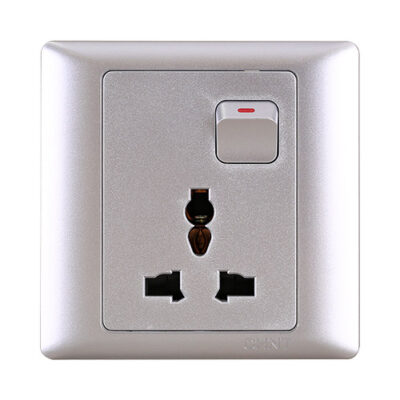 Chint NEW7-G442/CS Single Multi Socket 250V Silver