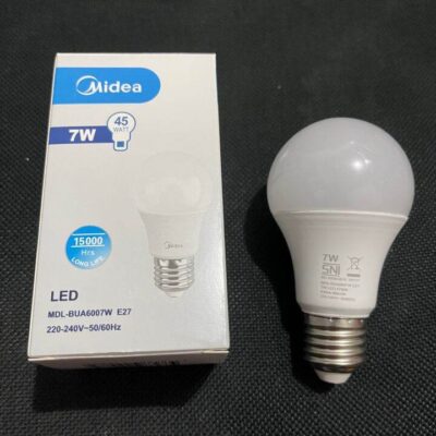 Midea 9W LED Bulb Input Voltage – 220-240VAC ~50/60hz 3000K E27