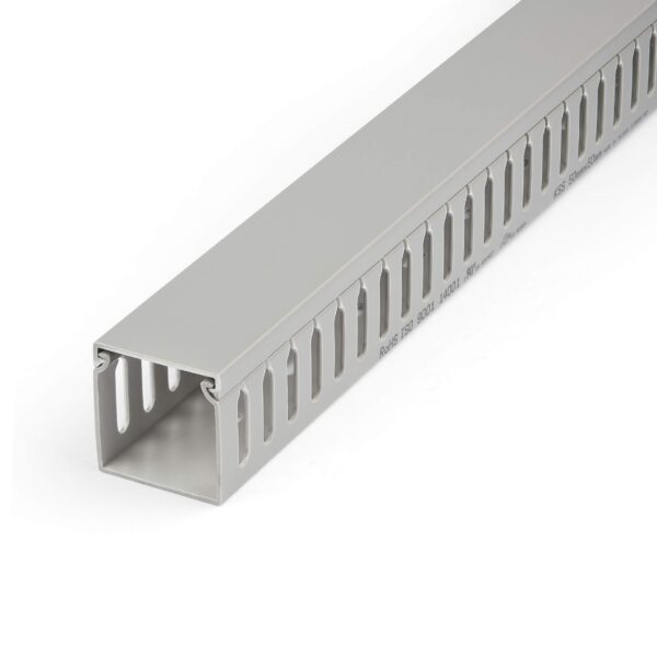 Electrical Panel Grey Slotted Trunking 100*60 2m/pc - Image 6