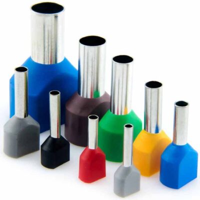 Twin Insulated Crimp Bootlace Ferrule 4.0mmsq