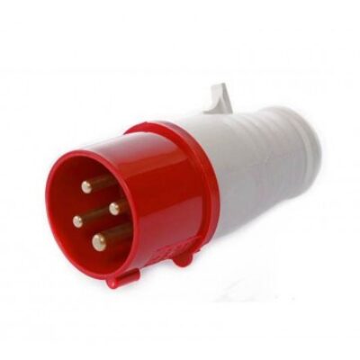 Industrial Plug Three Phase 32A 4 Pins – 3P+N IP44, Voltage : 380V – 420V