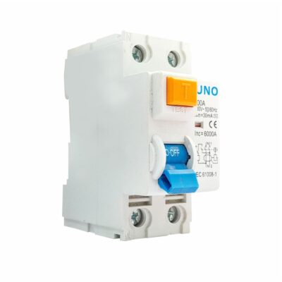 UNO 2 Pole RCD – 30mA 80A Residual Current Circuit Breaker without over-current protection RCCB -NL1-63 2P 80A 30mA AC 6kA