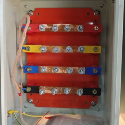 100A Three Phase 415V Busbar Chamber complete in Steel Enclosure and Pilot Indicator Lamps