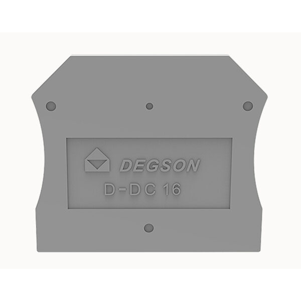 DEGSON End cover, Width: 1.5 mm, Color: gray