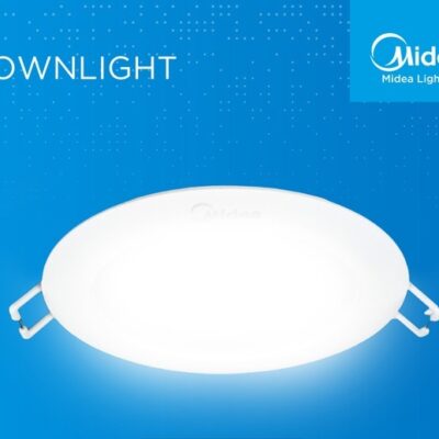 Midea 20W LED Round Downlight Input Voltage – 220-240VAC ~50/60hz 3000K – Recess Flush Mount