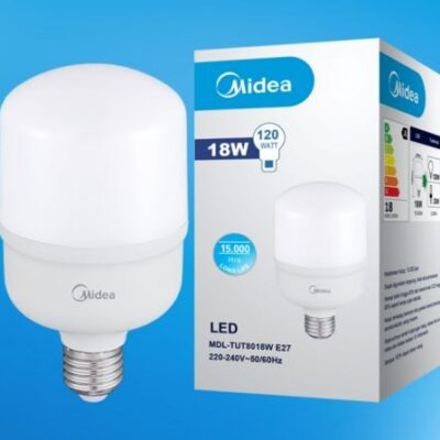 Midea 26W LED T-Bulb Light Input Voltage – 220-240VAC ~50/60hz 6500K B22