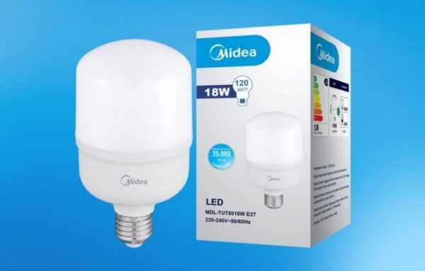 Midea 18W LED T-Bulb Light Input Voltage - 220-240VAC ~50/60hz 6500K E27