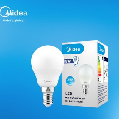 Midea 5W LED Bulb Light Input Voltage – 220-240VAC ~50/60hz 6500K E14