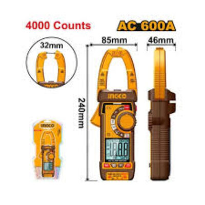 Digital AC Clamp Meter  600A 4000 Counts – DCM66001