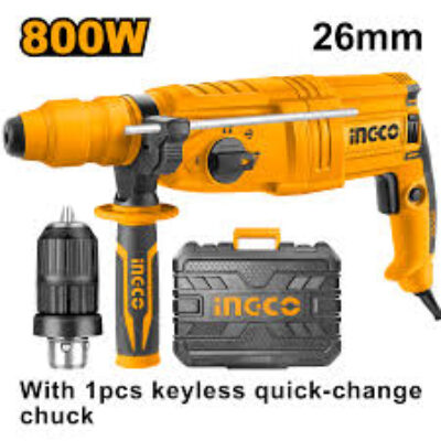 Ingco – RGH9028-2 Rotary Hammer 800W + Keyless Chuck