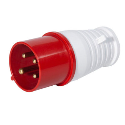 Industrial Plug Three Phase 16A 4 Pins – 3P+N IP44, Voltage : 380V – 420V