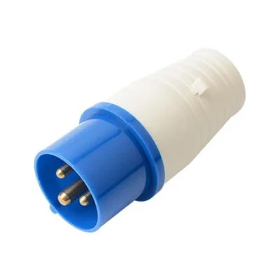 Industrial Plug Single Phase 16A 3 Pins – 1P+N +E IP44, Voltage : 220V – 250V