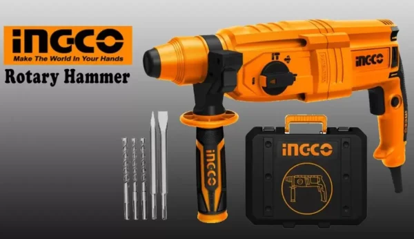 Ingco - RGH9028-2 Rotary Hammer 800W + Keyless Chuck - Image 5