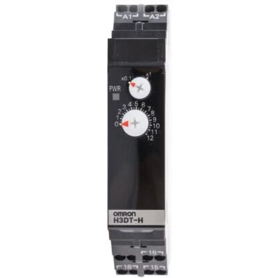 Omron Timer, DIN rail mounting, 17.5mm, Off-delay, 1s-120s, 1 x SPDT, 5 A, 200-240 VAC, Push-in terminal- H3DT-HDL 200-240VAC