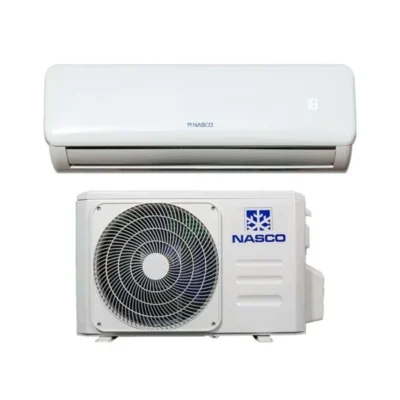 Nasco NAS-T12N1 (12000 BTU) 1.5HP Split Air Conditioners AC – White Panel R410