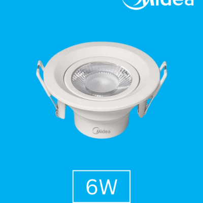 Midea 6W LED Spotlight Input Voltage – 220-240VAC ~50/60hz 6500K