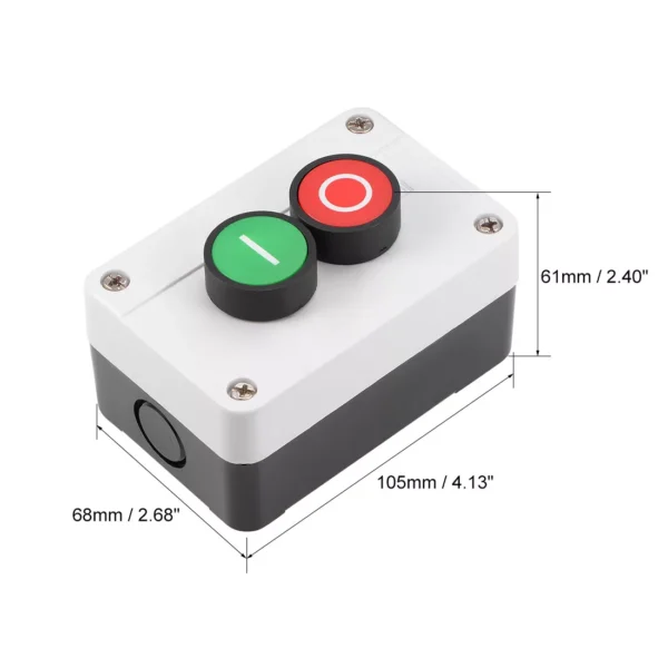 2 Position Push Button Station, Start & Stop - Image 6