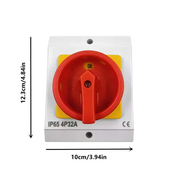 Kripal Enclosed Rotary Isolator - 4 Pole, 20A - Image 3