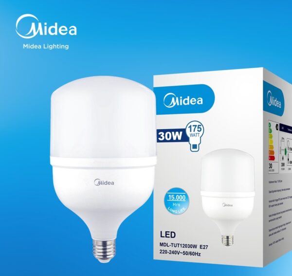 Midea 18W LED T-Bulb Light Input Voltage - 220-240VAC ~50/60hz 6500K E27