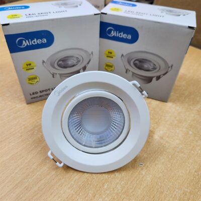 Midea 3W LED Spotlight Input Voltage – 220-240VAC ~50/60hz 3000K